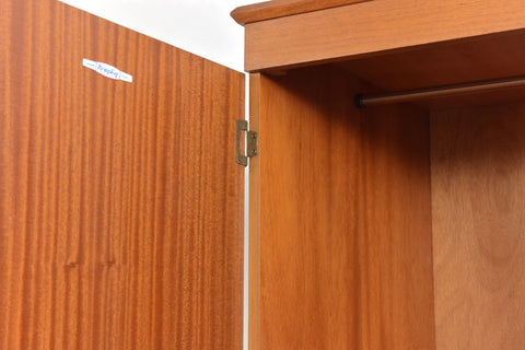 Vintage Teak Double Wardrobe by Remploy