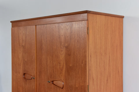 Vintage Teak Double Wardrobe by Remploy