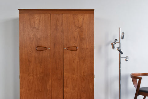 Vintage Teak Double Wardrobe by Remploy