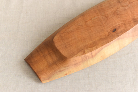 Vintage Long Mid-Century Wooden Platter / Bowl