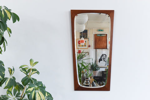 Vintage Danish Teak Mirror