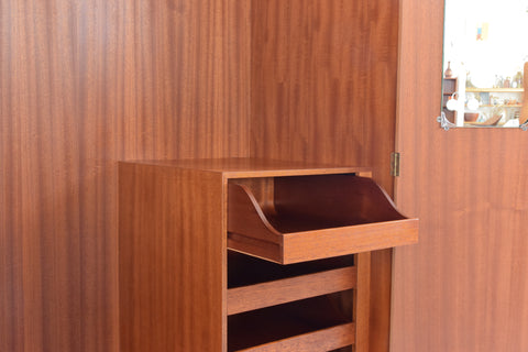 Vintage Oak Double Wardrobe by Meredew