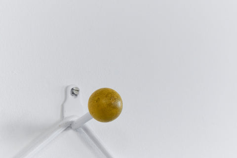 Vintage Metal Sputnik Coat Hook with Colourful Wooden Balls