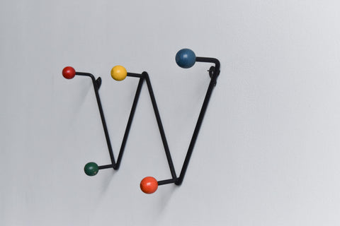 Vintage Metal Zig Zag Atomic Coat Hook