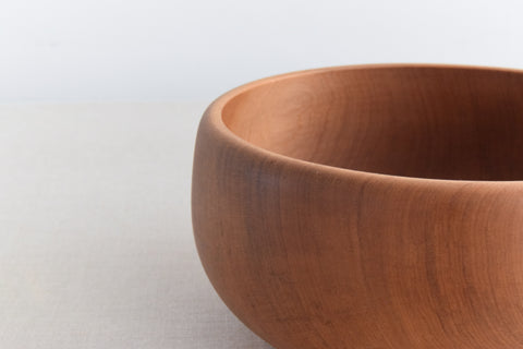Vintage Mid-Century Hand Turned Kauri Wood Bowl