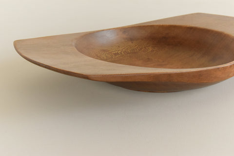 Vintage Mid-Century Hand Turned Wooden Bowl