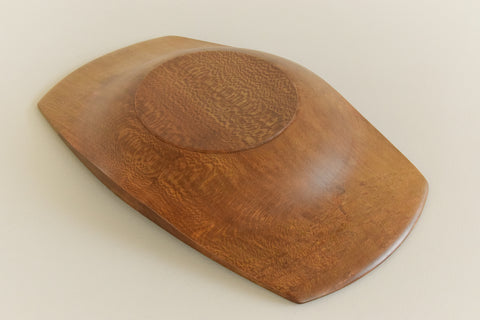 Vintage Mid-Century Hand Turned Wooden Bowl