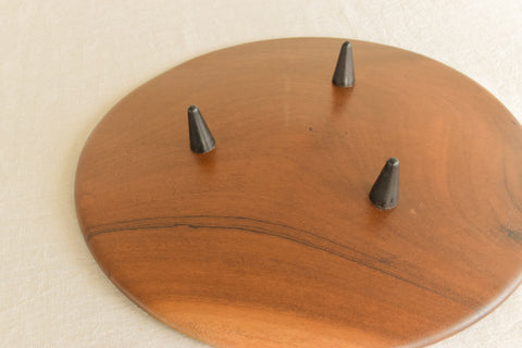 Vintage Mid-Century Teak Wooden Platter / Bowl / Tray with Feet