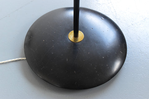 Vintage Mid Century Modern 1950s Standing Floor Lamp and Shade