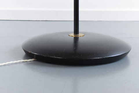 Vintage Mid Century Modern 1950s Standing Floor Lamp and Shade