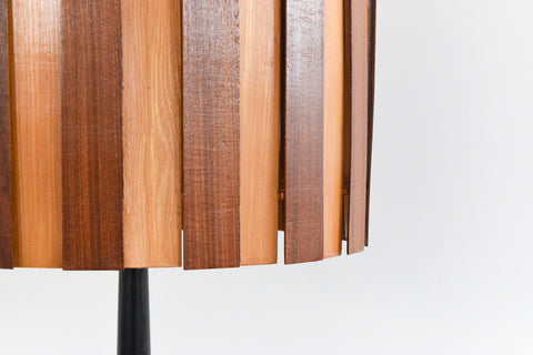 Vintage Mid Century Modern 1950s Standing Floor Lamp and Shade