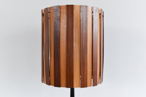 Vintage Mid Century Modern 1950s Standing Floor Lamp and Shade