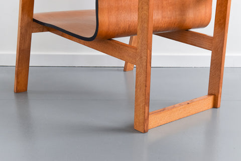 Vintage Modernist 1930s Bauhaus Style Bent Plywood Accent Arm Chair