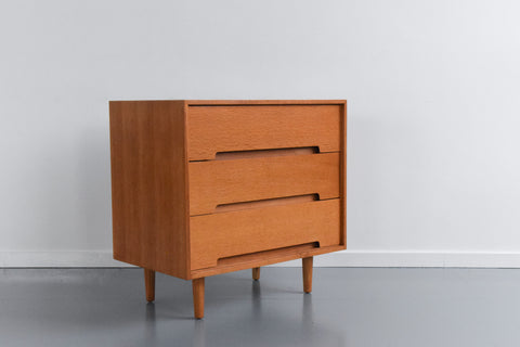Vintage Oak 3 Drawer Stag C Range Chest of Drawers by John & Sylvia Reid