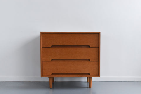 Vintage Oak 3 Drawer Stag C Range Chest of Drawers by John & Sylvia Reid