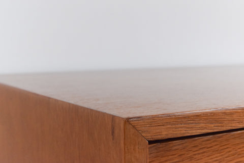 Vintage Oak 4 Drawer Stag C Range Chest of Drawers by John & Sylvia Reid