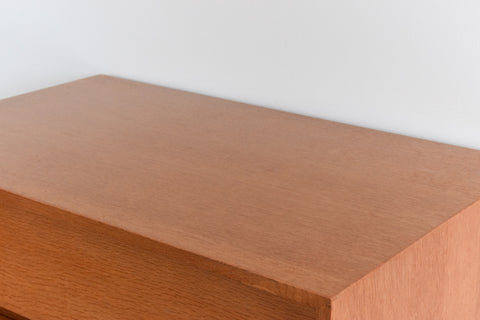 Vintage Oak 4 Drawer Stag C Range Chest of Drawers by John & Sylvia Reid