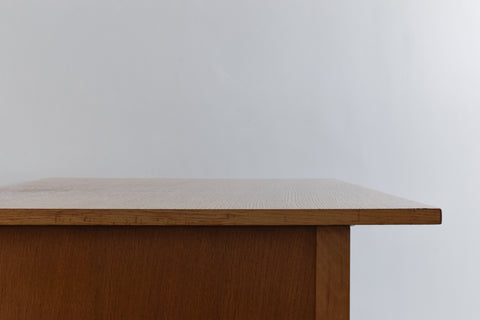 Vintage Oak Double Pedestal Desk