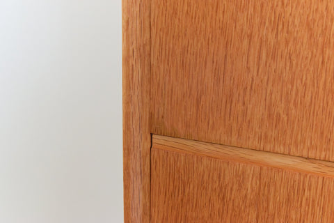 Vintage Oak Tallboy Chest of Drawers by Meredew