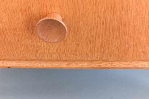 Vintage Oak Tallboy Chest of Drawers by Meredew