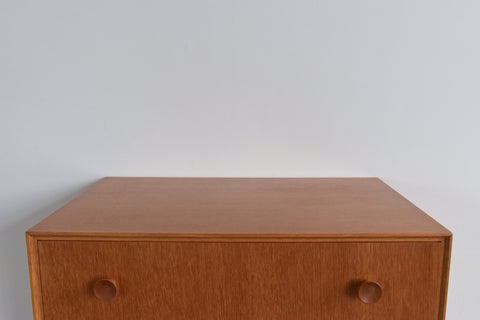 Vintage Oak Tallboy Chest of Drawers by Meredew