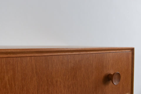 Vintage Oak Tallboy Chest of Drawers by Meredew