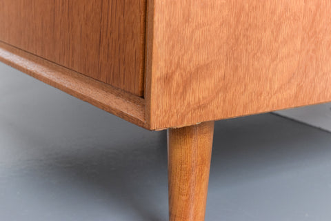 Vintage Oak Tallboy Chest of Drawers by Meredew