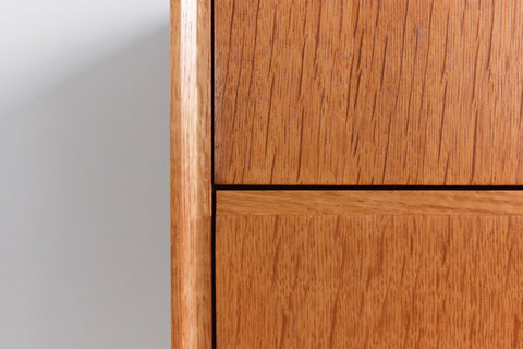 Vintage Oak Tallboy Chest of Drawers by Meredew