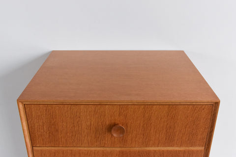 Vintage Oak Tallboy Chest of Drawers by Meredew