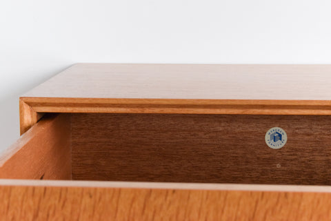 Vintage Oak Tallboy Chest of Drawers by Meredew