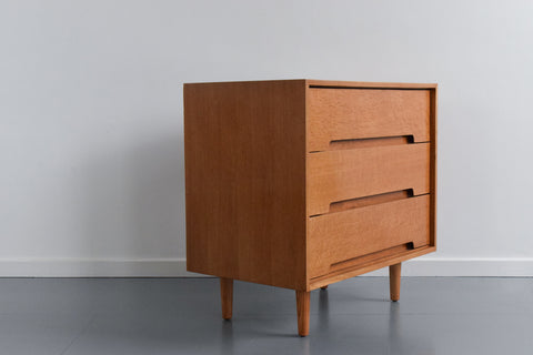Vintage Oak 3 Drawer Stag C Range Chest of Drawers by John & Sylvia Reid