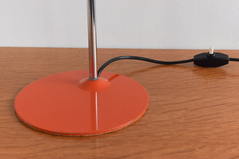 Vintage Orange Italian Eyeball Table Lamp