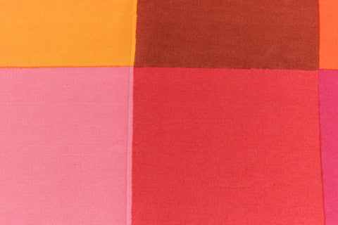 Vintage 1960s Check Geometric Fabric