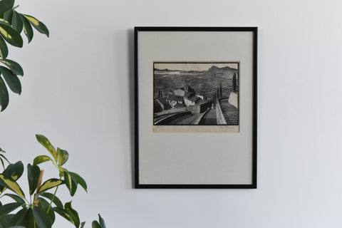 Vintage Original 1925 Framed Print