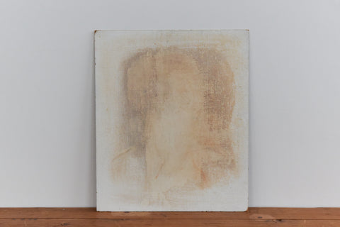 Vintage Original 1960s Oil on Board Portrait Painting of a Lady in Robes by Cynthia Oliver