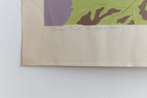 Vintage Original 1970s Screen Print Poster by Eleanor Hunt
