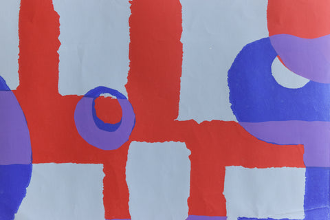 Vintage Original 1970s Screen Print Poster by Eleanor Hunt