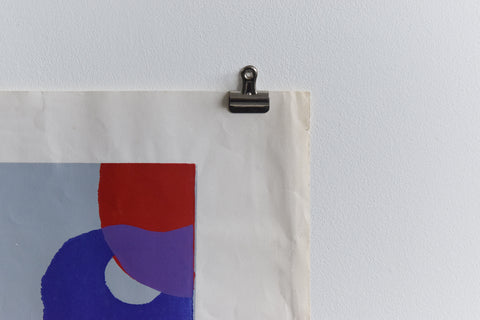 Vintage Original 1970s Screen Print Poster by Eleanor Hunt