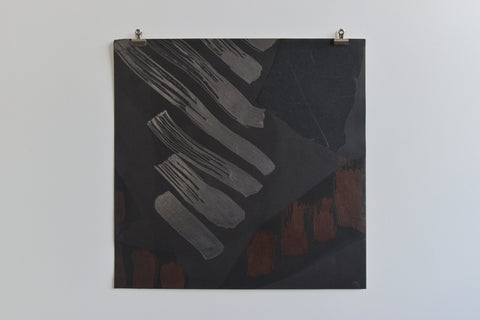 Vintage Original Abstract Collage by Artist Robert Arthur Bramwell