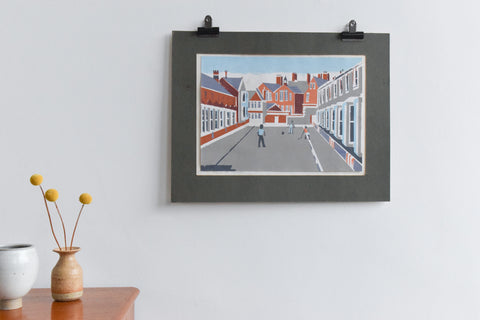 Vintage Original 1970s Screen Print Poster by Eleanor Hunt
