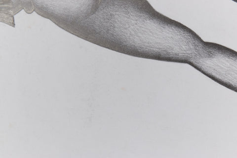 Vintage Original Figurative Pencil Drawing by Artist Robert Arthur Bramwell