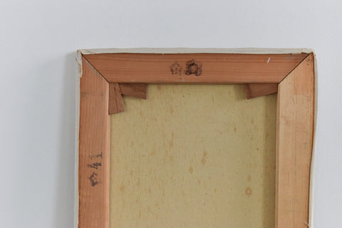 Vintage Original Small 1960s Oil on Canvas Female Portrait Painting