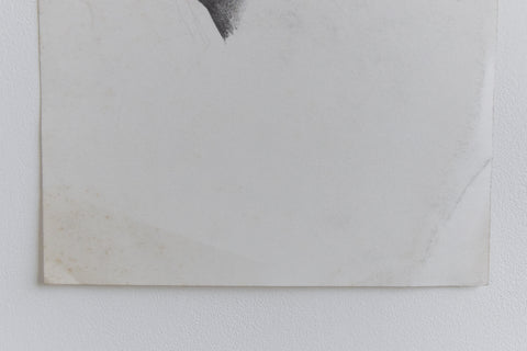 Vintage Small Original Figurative Portrait Pencil Drawing by Artist Robert Arthur Bramwell