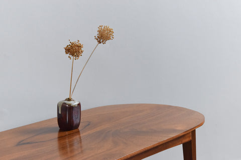 Vintage Oval Ended Wooden Coffee Table