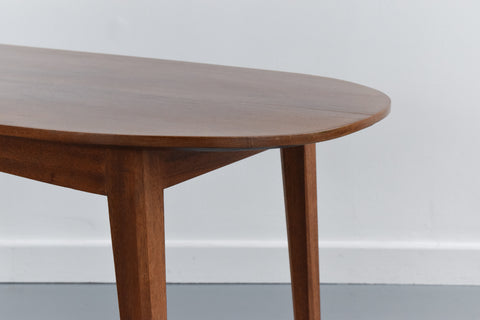 Vintage Oval Ended Wooden Coffee Table