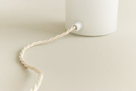 Vintage Pair of Small White Glass Mushroom Lamps by Hala Zeist for Habitat