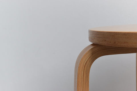 Vintage Pair of 1999 IKEA FROSTA Bent Plywood Stools