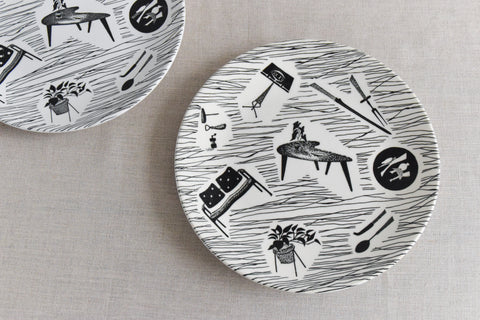 Vintage Pair of Homemaker Ridgway Potteries Ltd. Side Plates 20cm