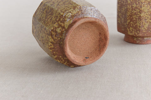 Vintage Pair of Small Studio Pottery Ceramic Cups