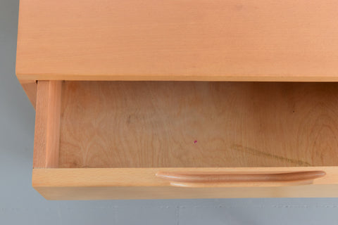 Vintage Pair of Solid Beech Bedside Drawers